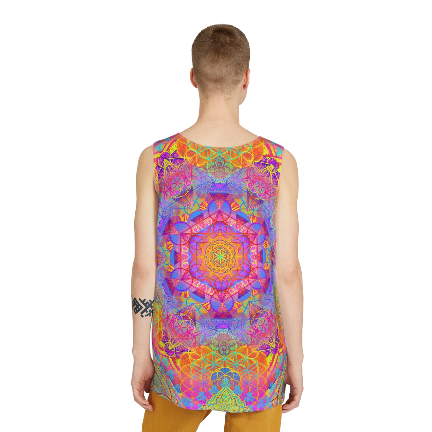 Psychedelic Flower of Life Men's Tank