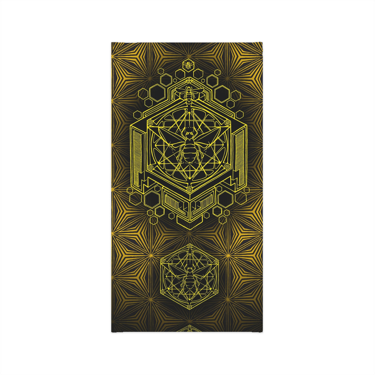 Sacred Geometry Honeybee Neck Gaiter - Lightweight Stylish Face Covering for Outdoor Adventures