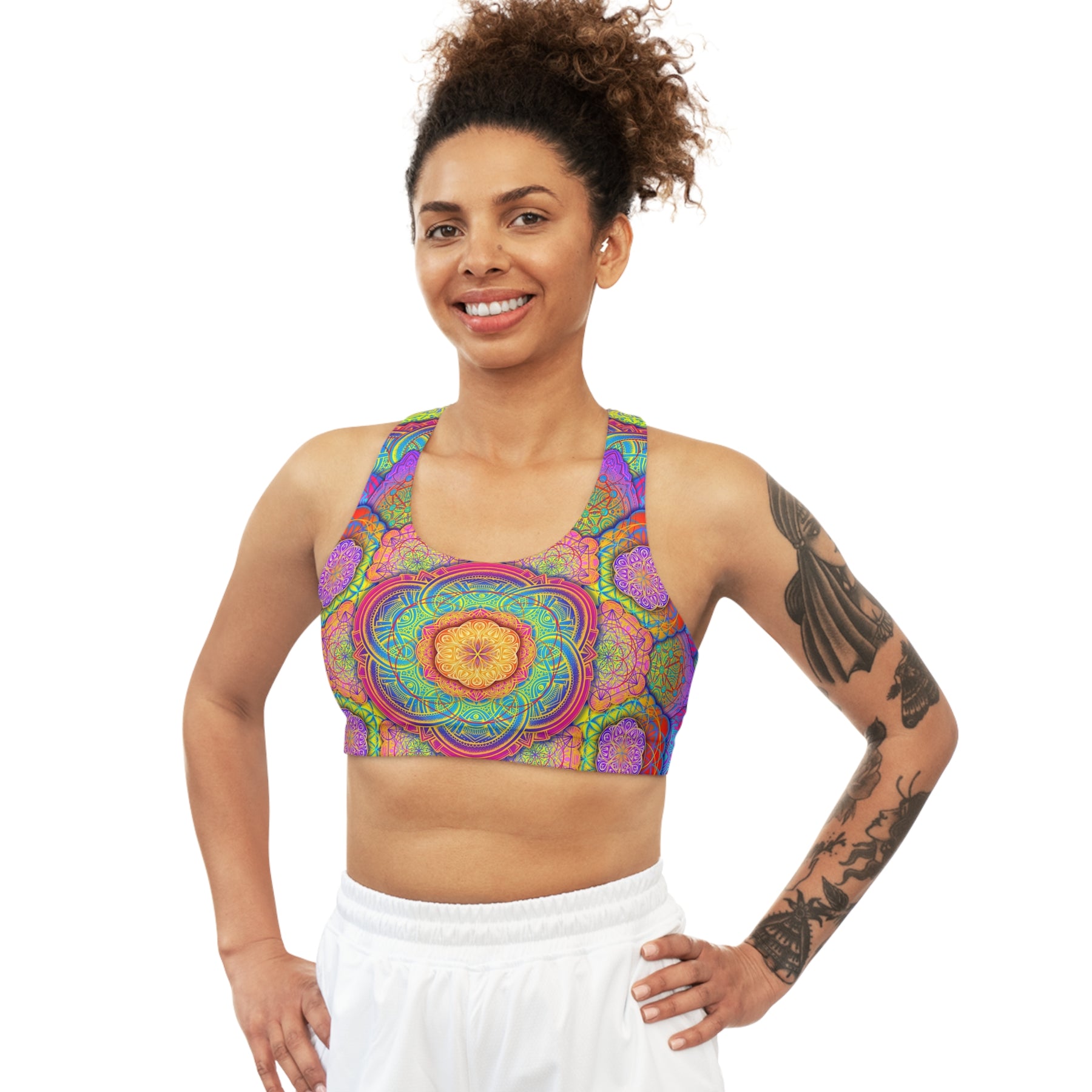 Psychedelic Mandala Sports Bra