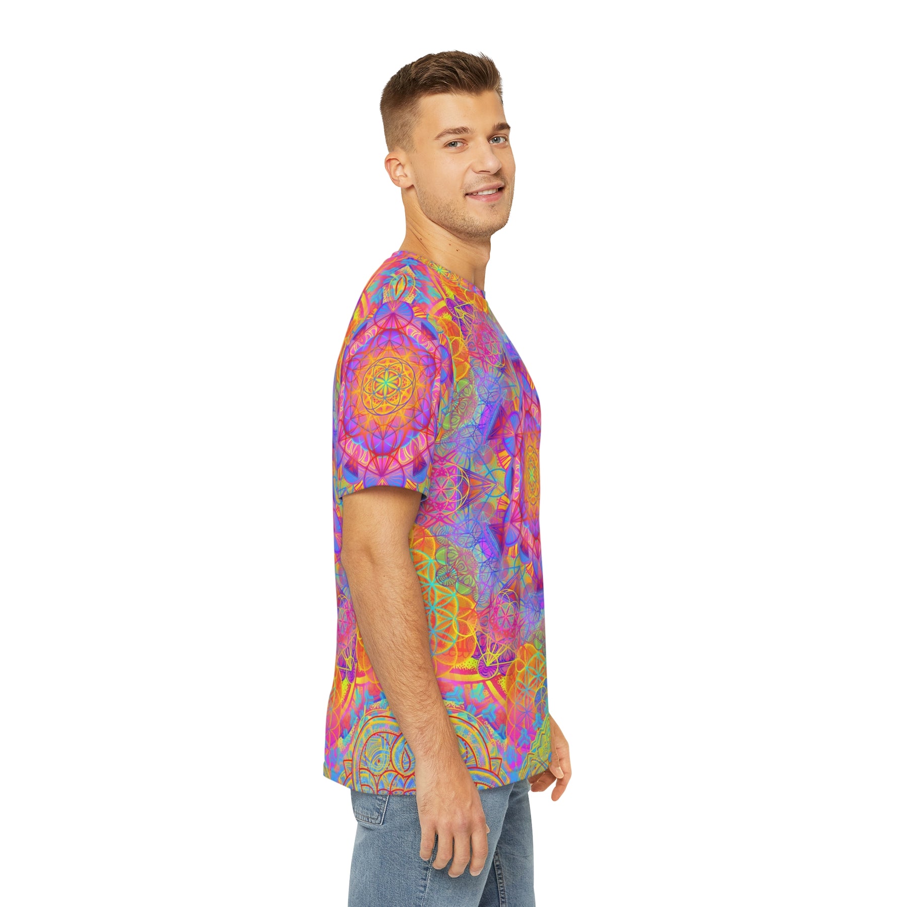 Sunrise Mandala - Men's Polyester Tee