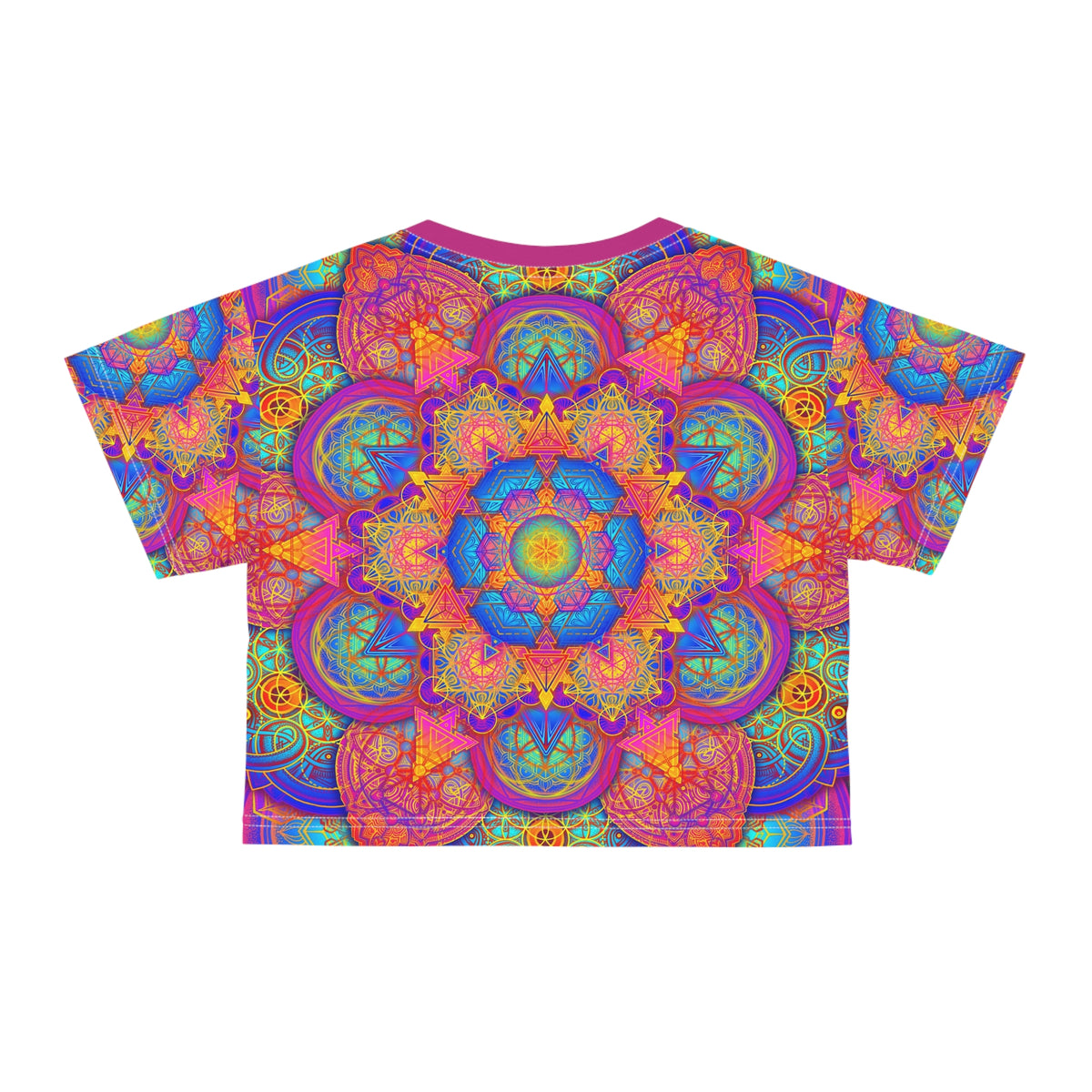 Sacred Geometry Mandala Crop Tee