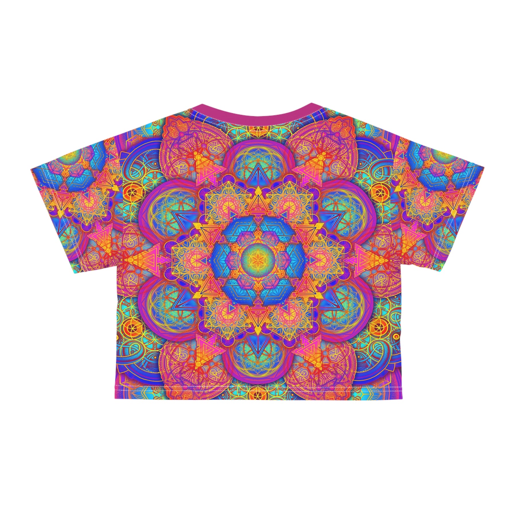 Sacred Geometry Mandala Crop Tee