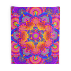 Psychedelic Mandala Wall Tapestry