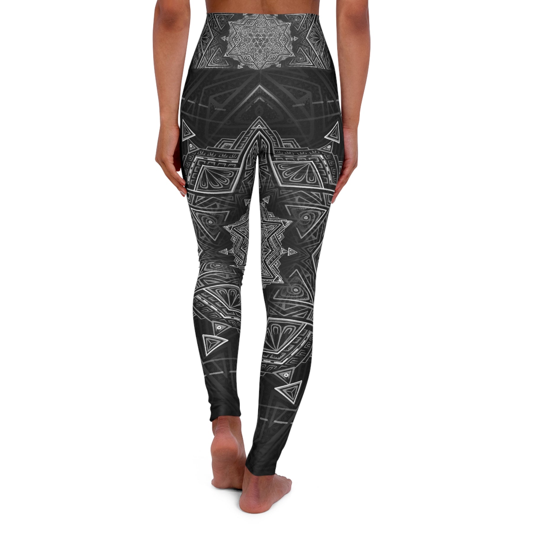 Star Tetrahedron - Mandala High Waisted Yoga Leggings