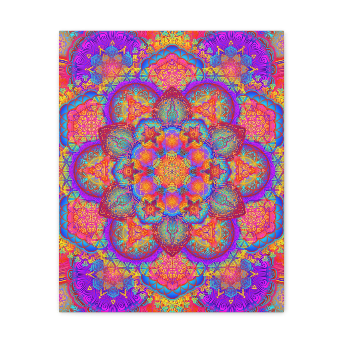 Psychedelic Mandala Canvas Print