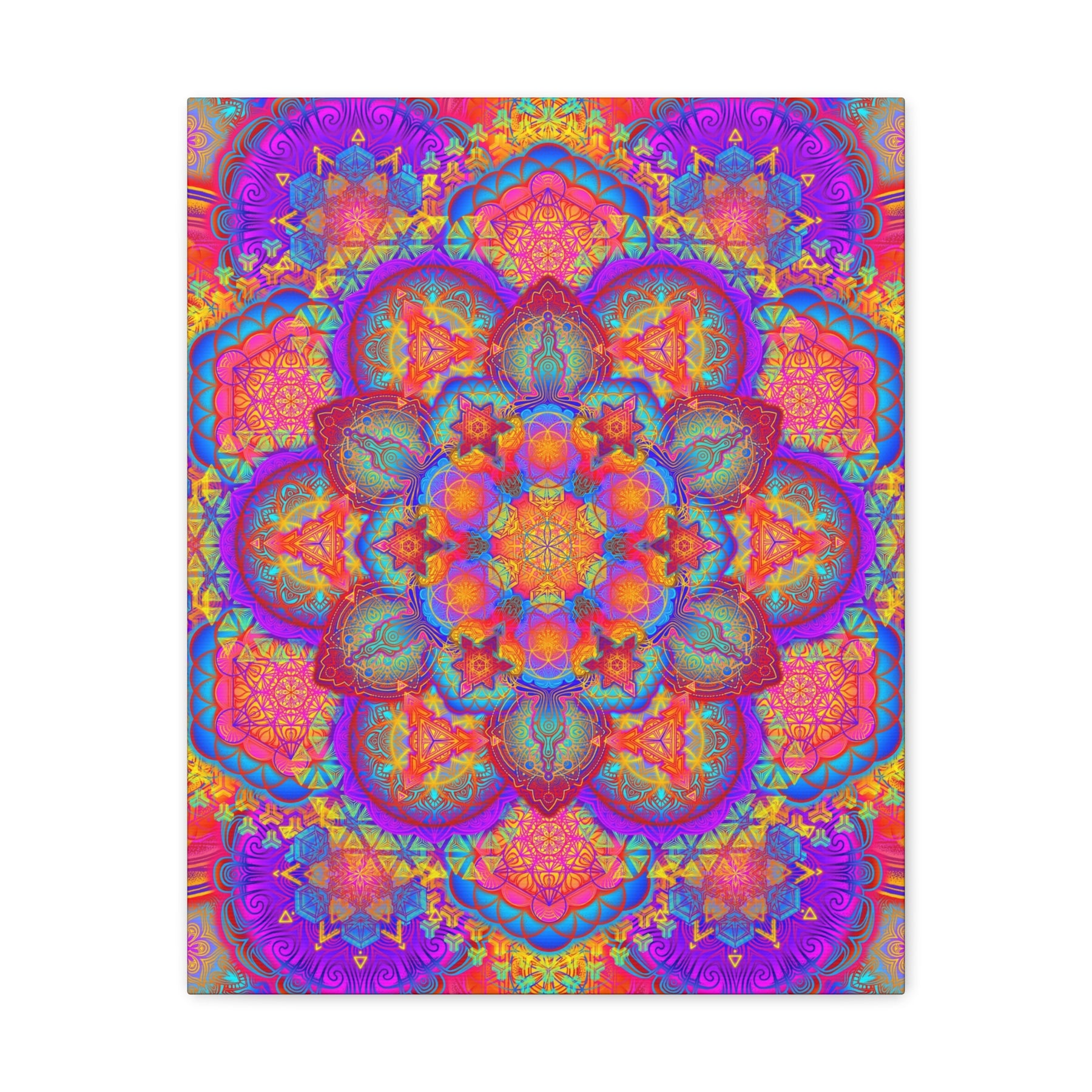 Psychedelic Mandala Canvas Print