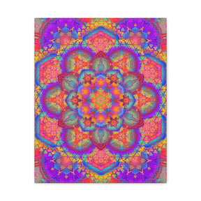 Psychedelic Mandala Canvas Print