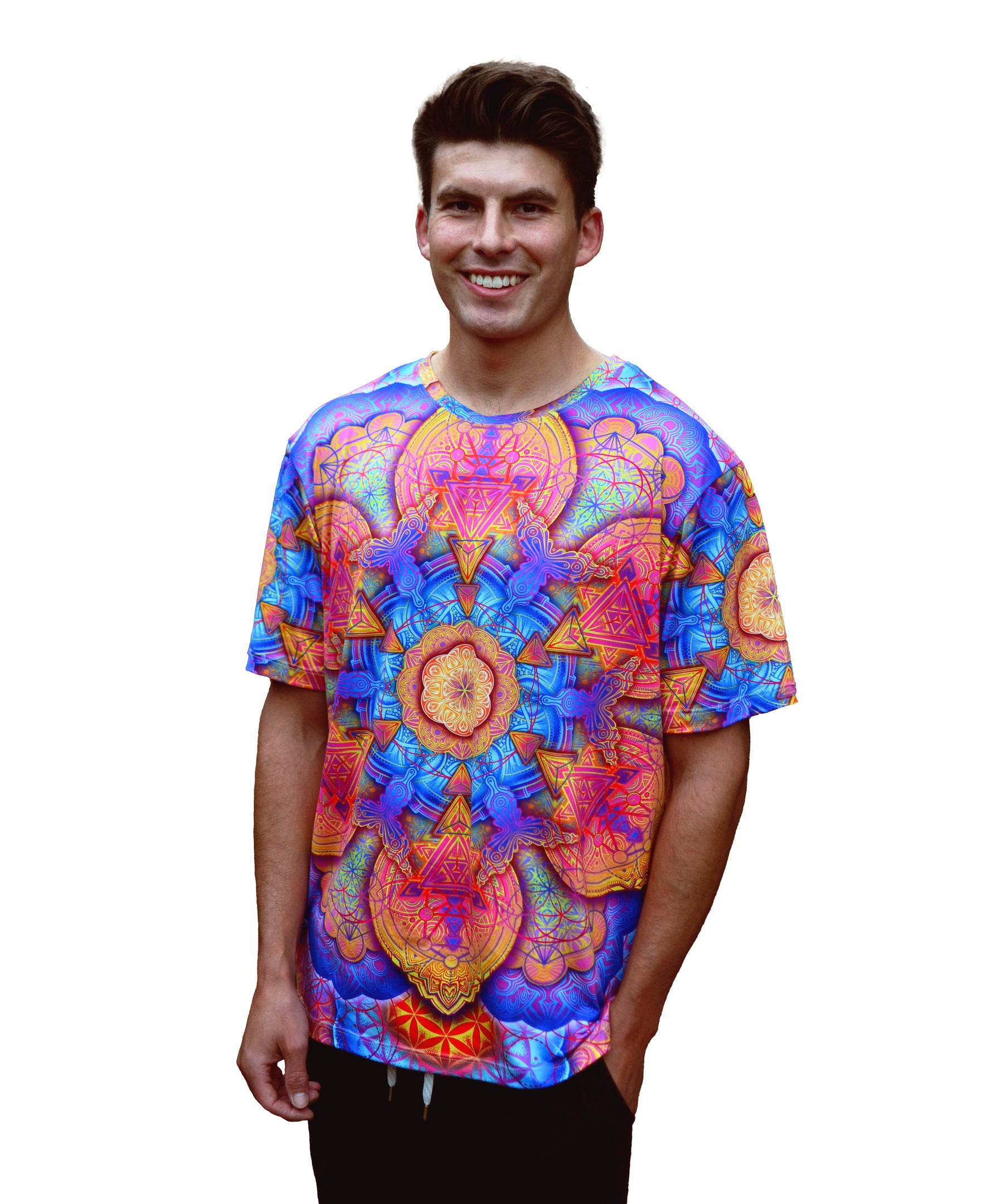 Psychedelic Mandala - Men's Polyester Tee