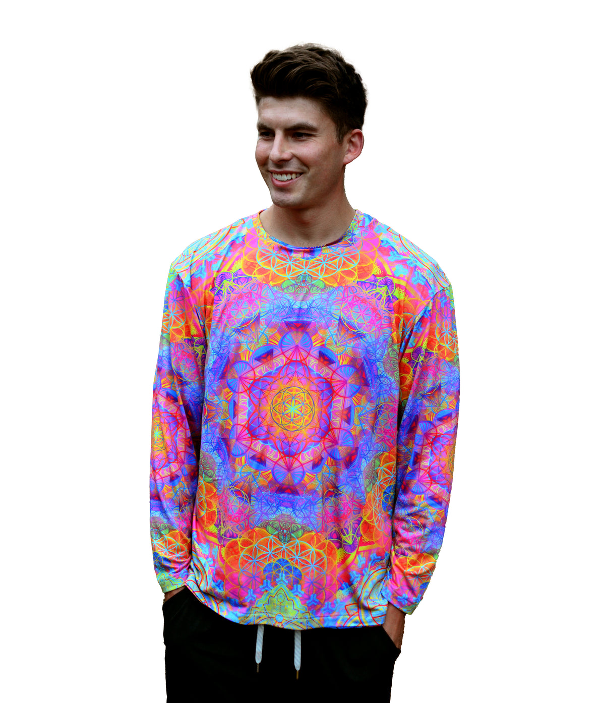 Sunrise Mandala Men's Long Sleeve Shirt