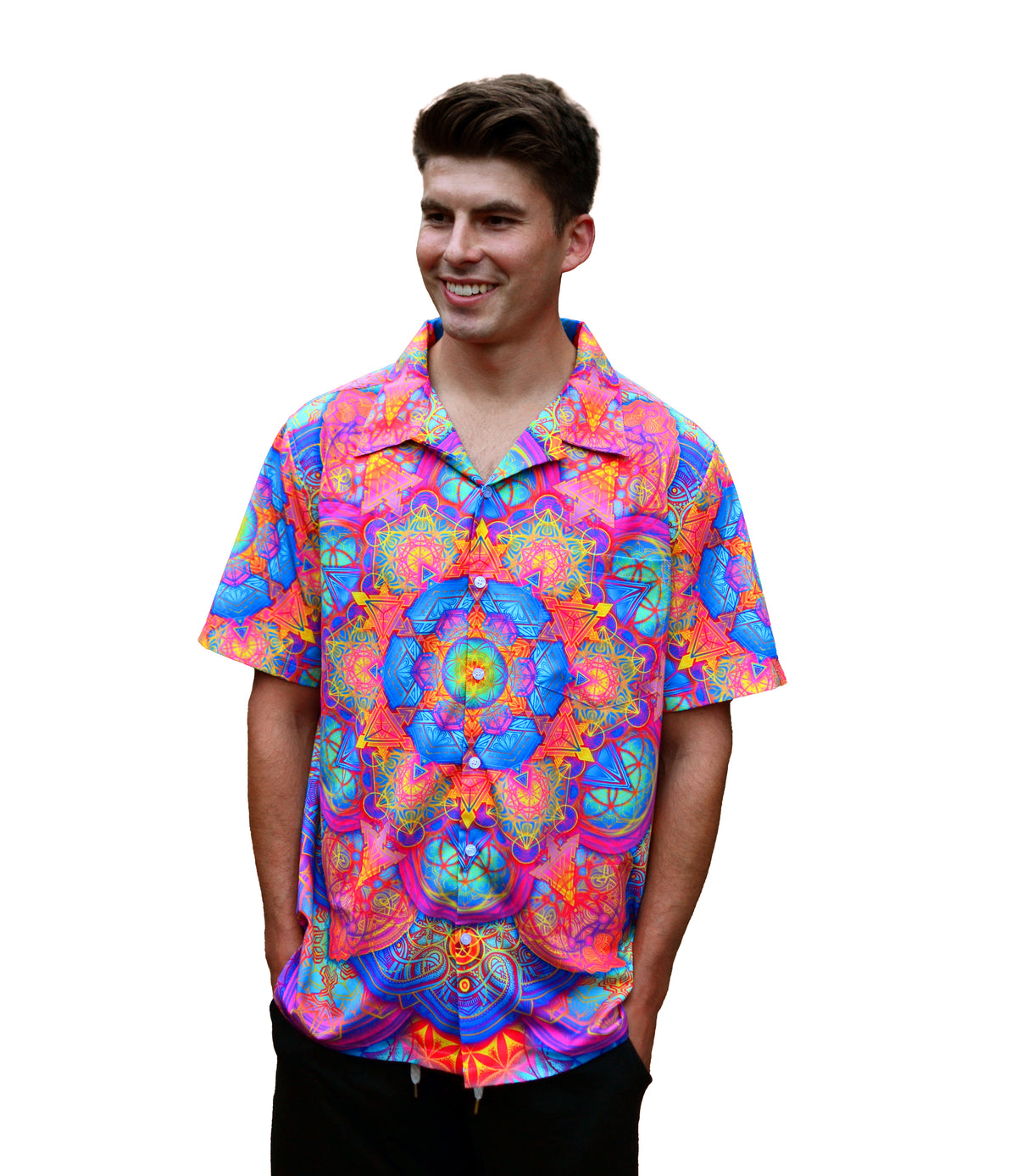 Psychedelic Mandala Hawaiian T-Shirt